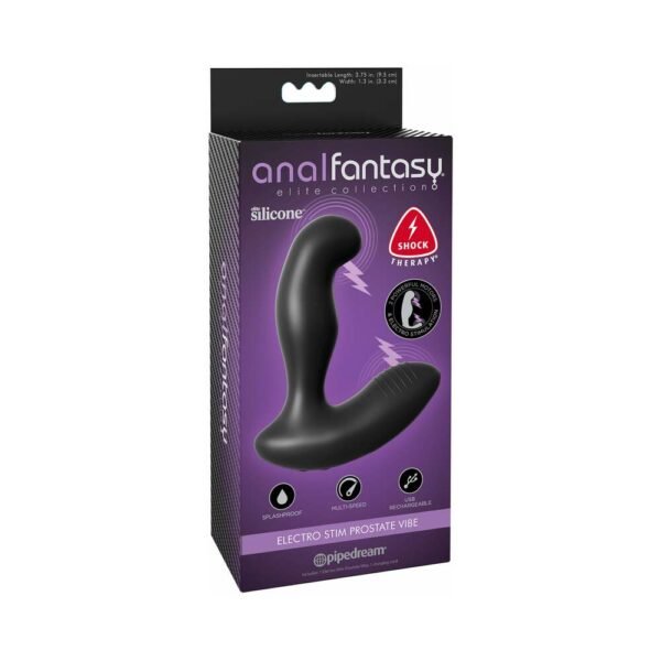 Evolved Black Thunder Vibrating Dildo with Moving Beads and Remote Control