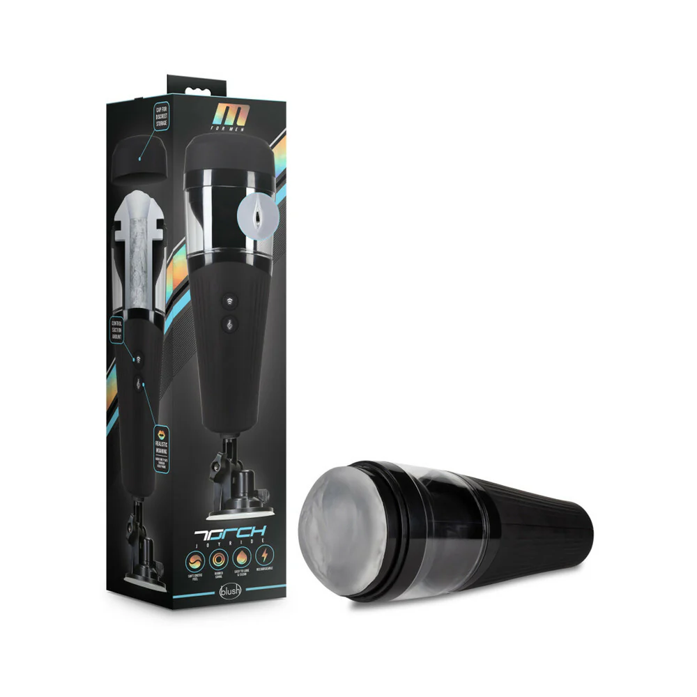 221370588.webp M for Men Torch Joyride Rechargeable Hands-Free Thrusting Masturbator Frosted