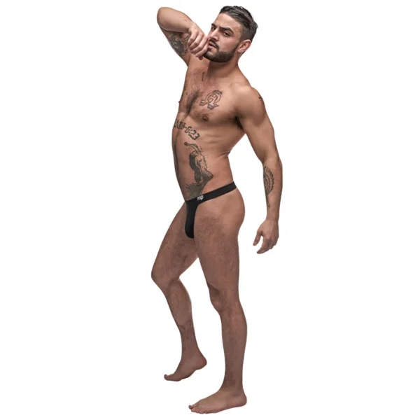 Magic Silk Soft Petals Crotchless Panty Black Queen Size