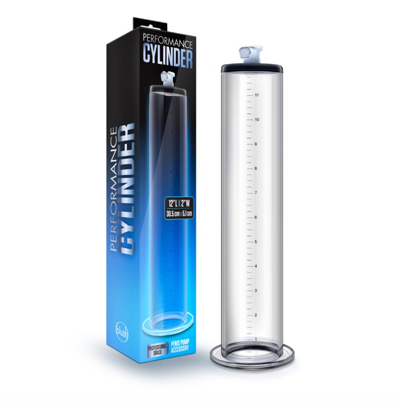 Performance Penis Pump 12 in. x 2 in. Cylinder Clear