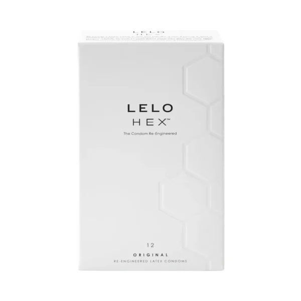LELO HEX Original Lubricated Latex Condoms 12-Pack