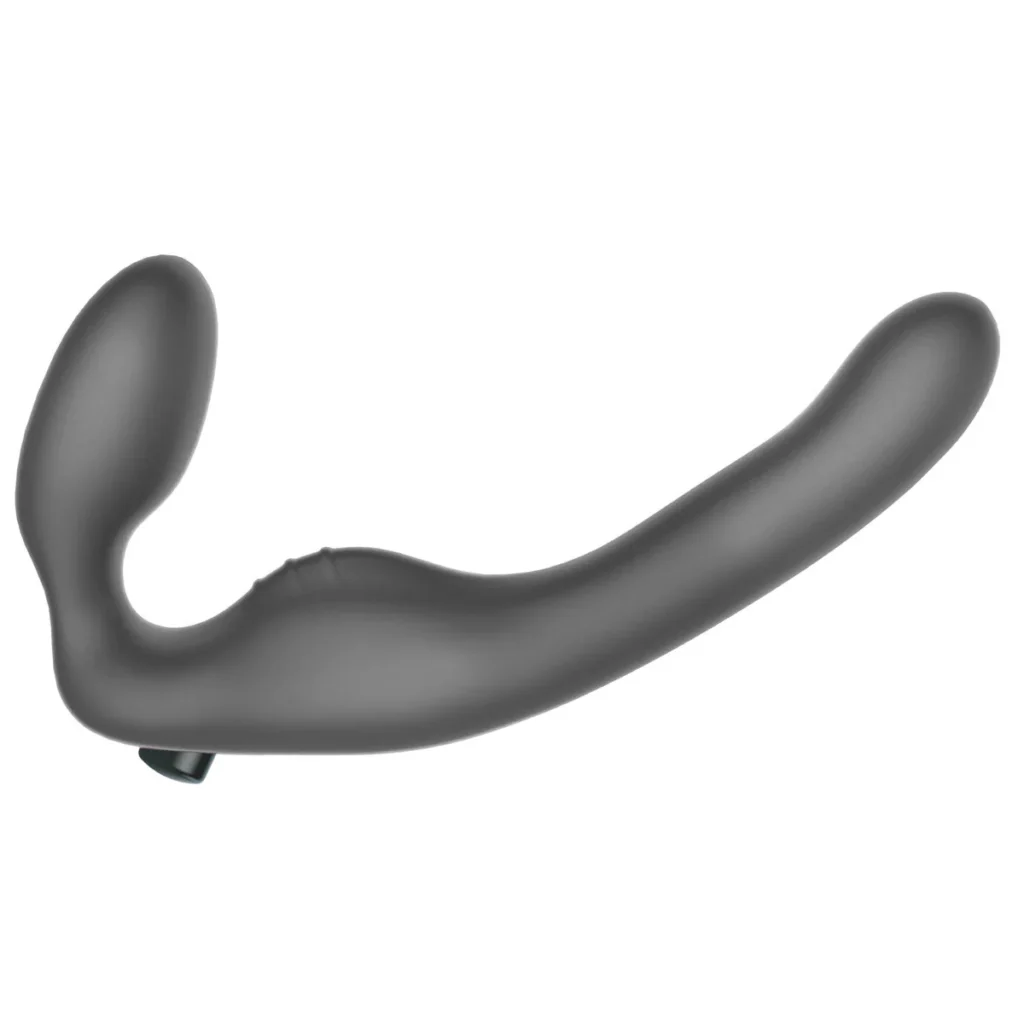 Wet For Her UNION Large Vibrating Strapless Strap-On Black