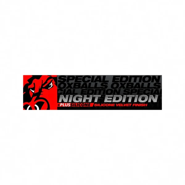 OxBalls Night Edition Header Sign 24 x 6 in.