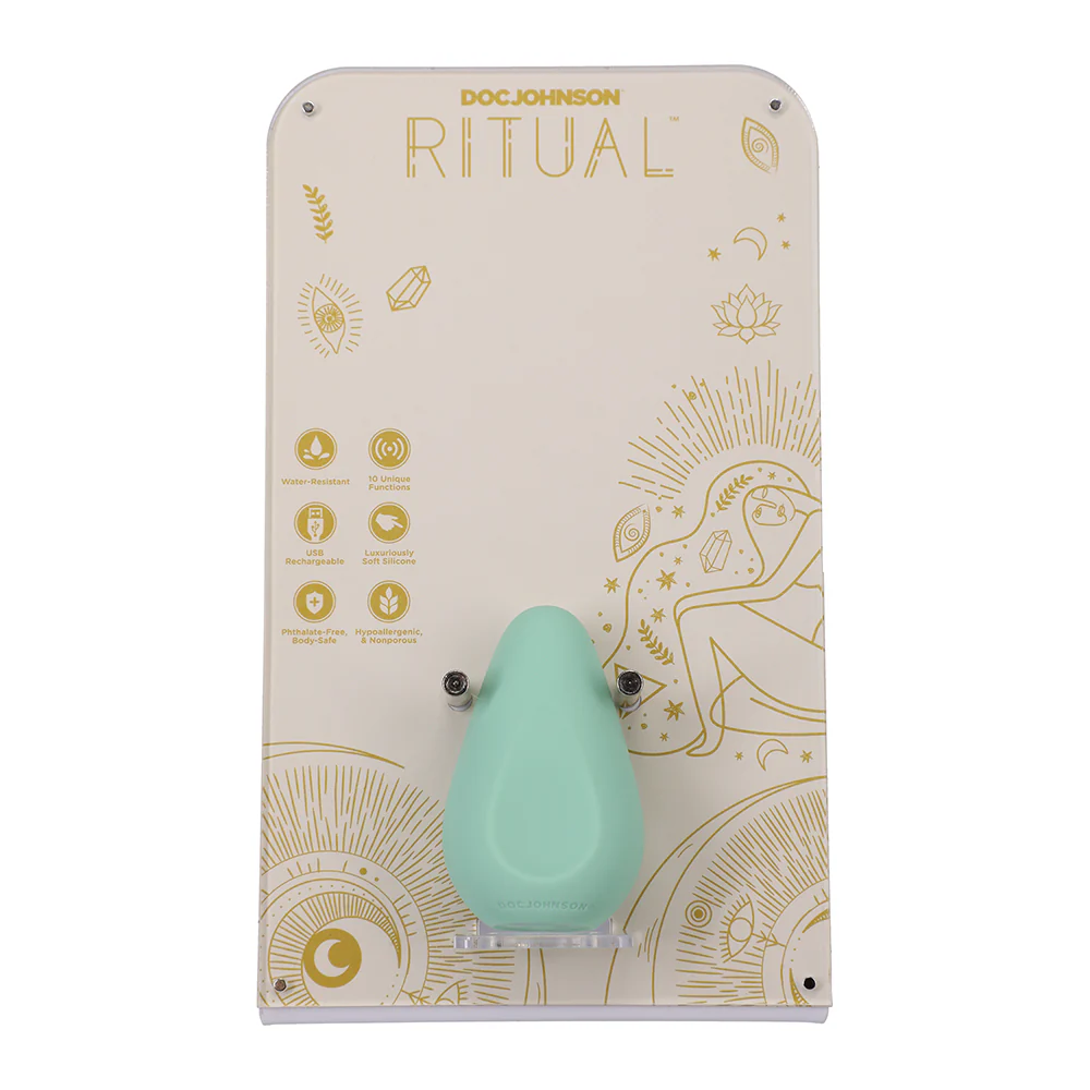 RITUAL Chi Rechargeable Silicone Clit Vibe Tester & Acrylic Display