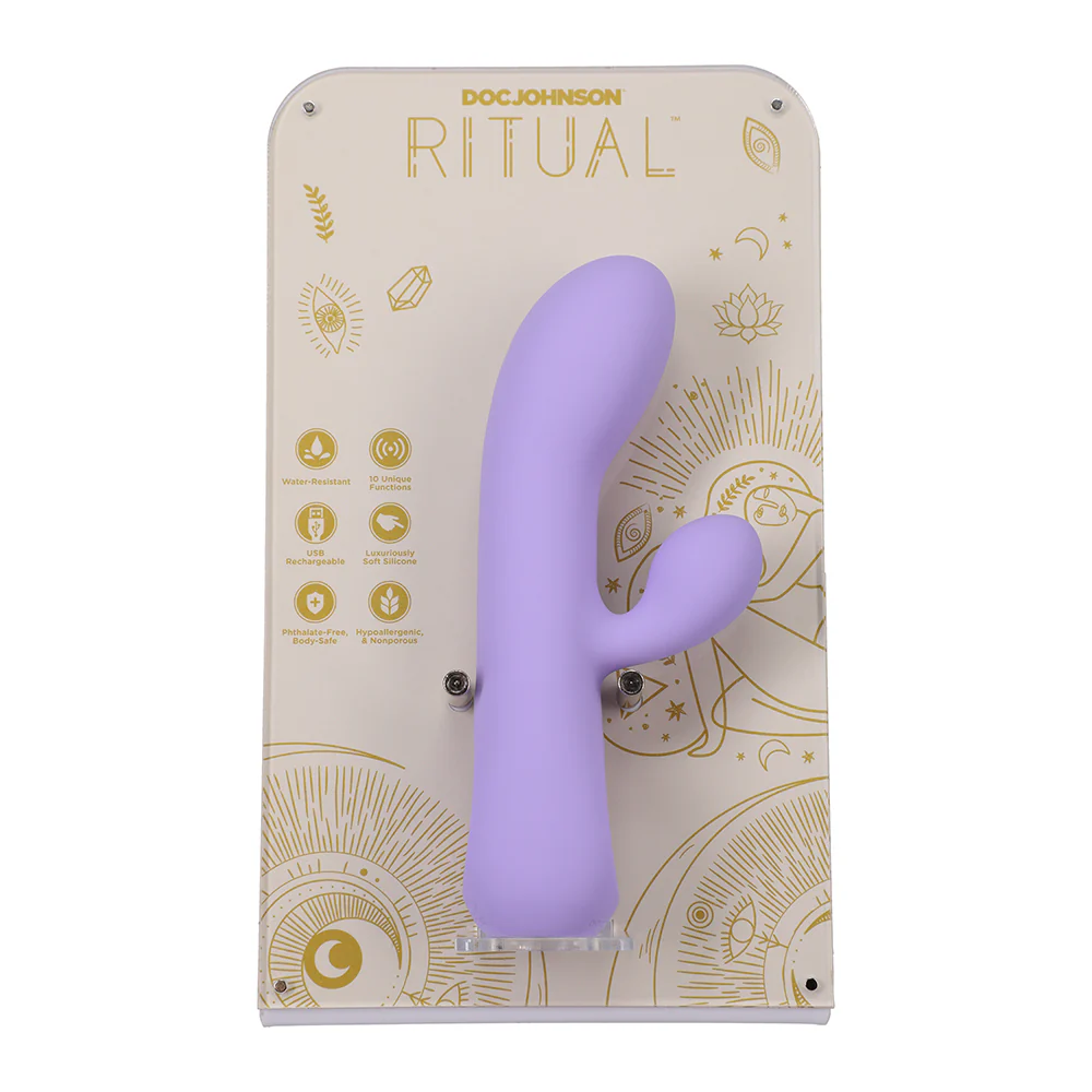 RITUAL Aura Rechargeable Silicone Rabbit Vibe Tester & Acrylic Display