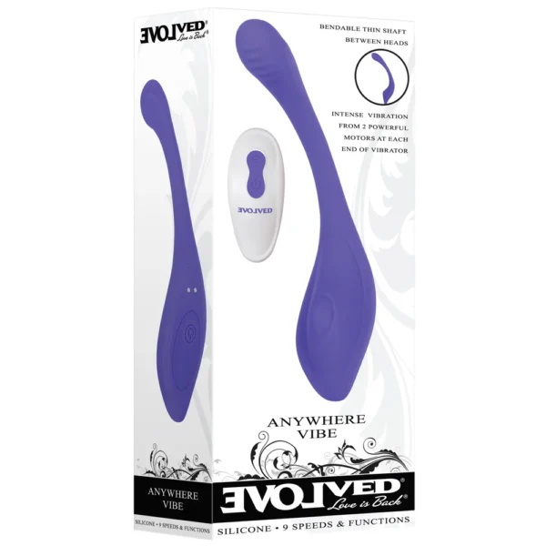 Ouch! Beaded Silicone 6.5 in. G-Spot Dildo Metallic Blue