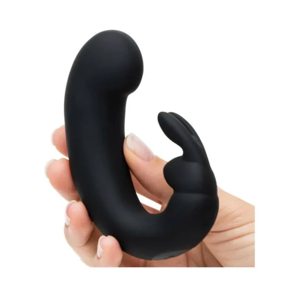 Anal Fantasy Collection Silicone Vibrating Reach Around Prostate Massager Black