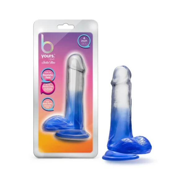 Au Naturel Bold Jack 7 in. Posable Dual Density Dildo Purple