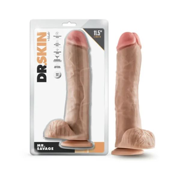 Fetish Fantasy Series Big Daddy 10 in. Hollow Strap-On With Balls Black