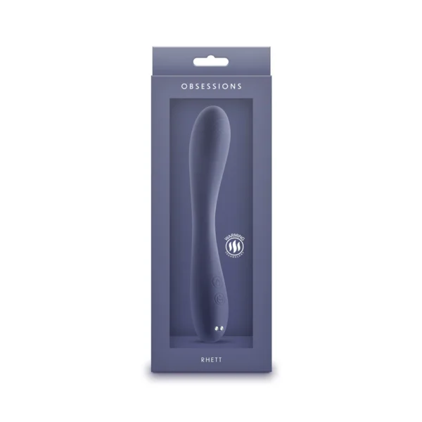 Ouch! Smooth Silicone Anal Plug Large 3.5 in. Metallic Blue