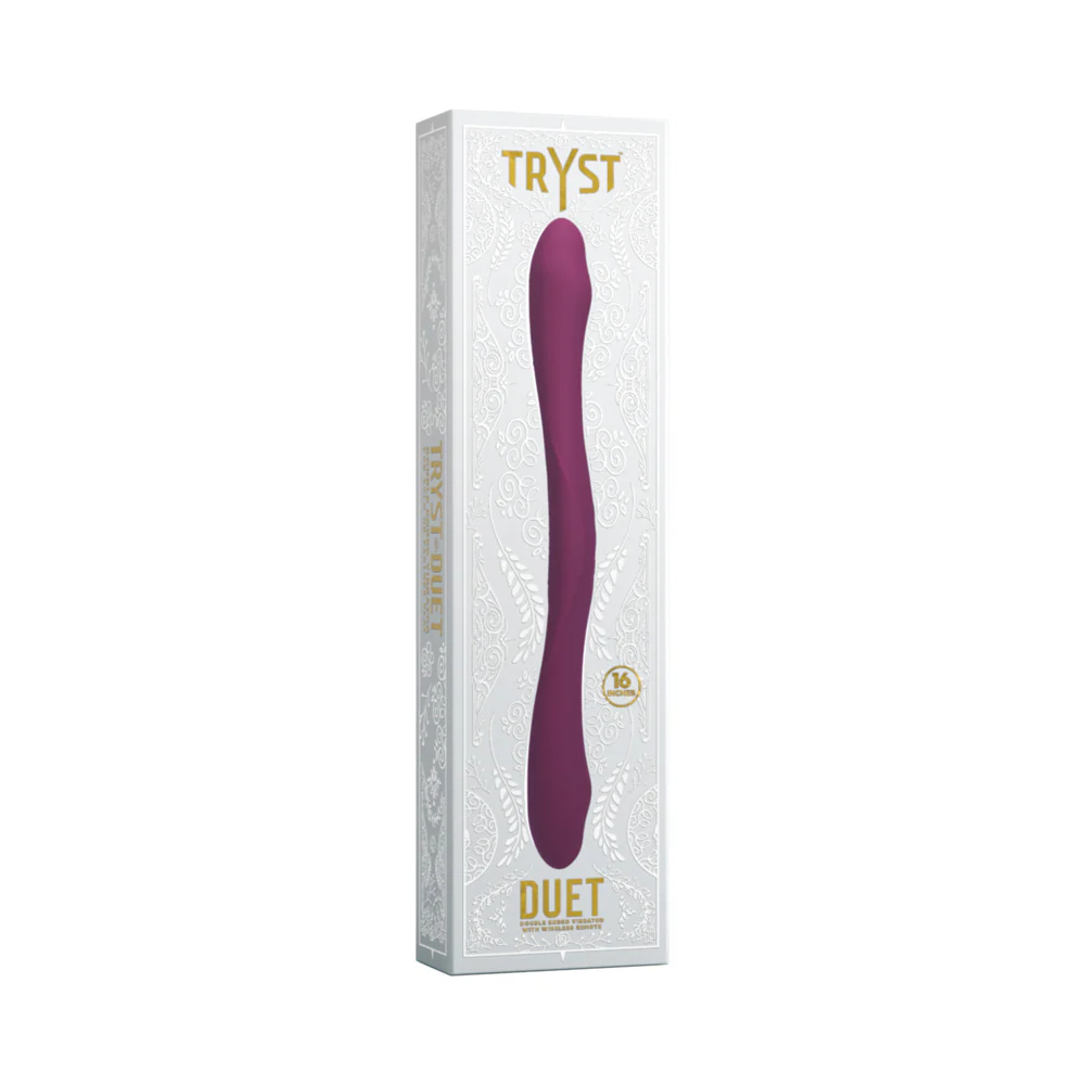 221396186.webp Tryst Duet Double Ended Vibrator with Wireless Remote Berry