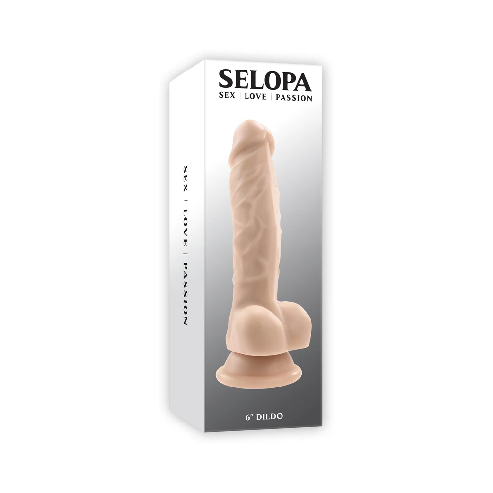 221396512.webp Selopa Non-Vibrating Dildo 6 in. Light