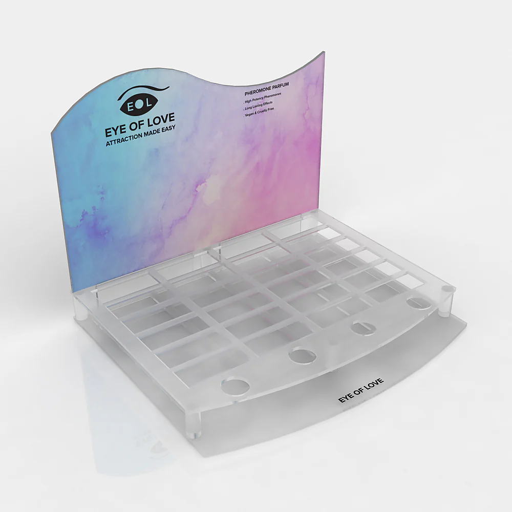 Eye of Love Bloom Acrylic 10ml 4×6 Counter Display