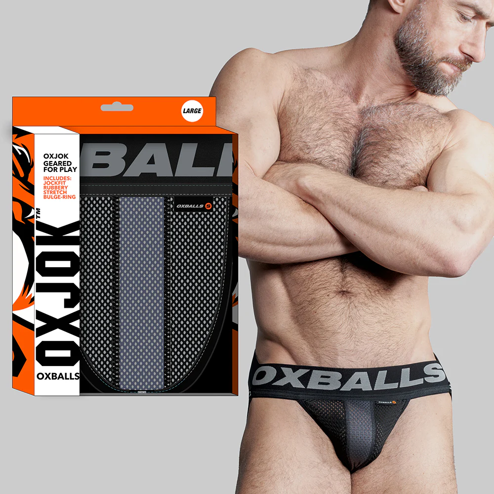 221398167.webp Oxballs Oxjok Airmesh Swagger Slider-Strap Jock Tar Black XL