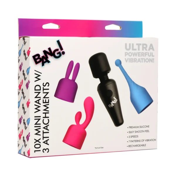 BANG! 10X Mini Wand with 3 Attachments