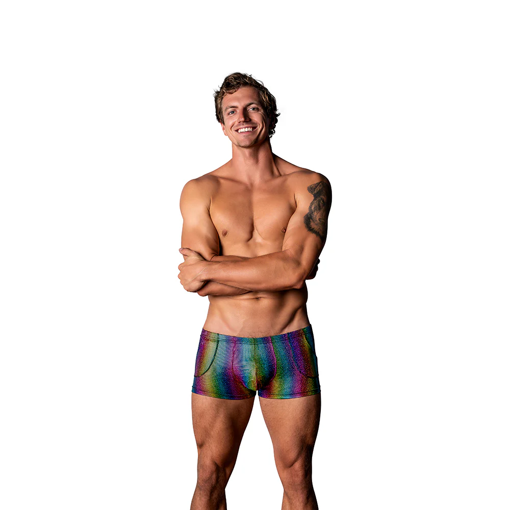 221399073.webp Male Power Pack & Play Pocket Short Rainbow L
