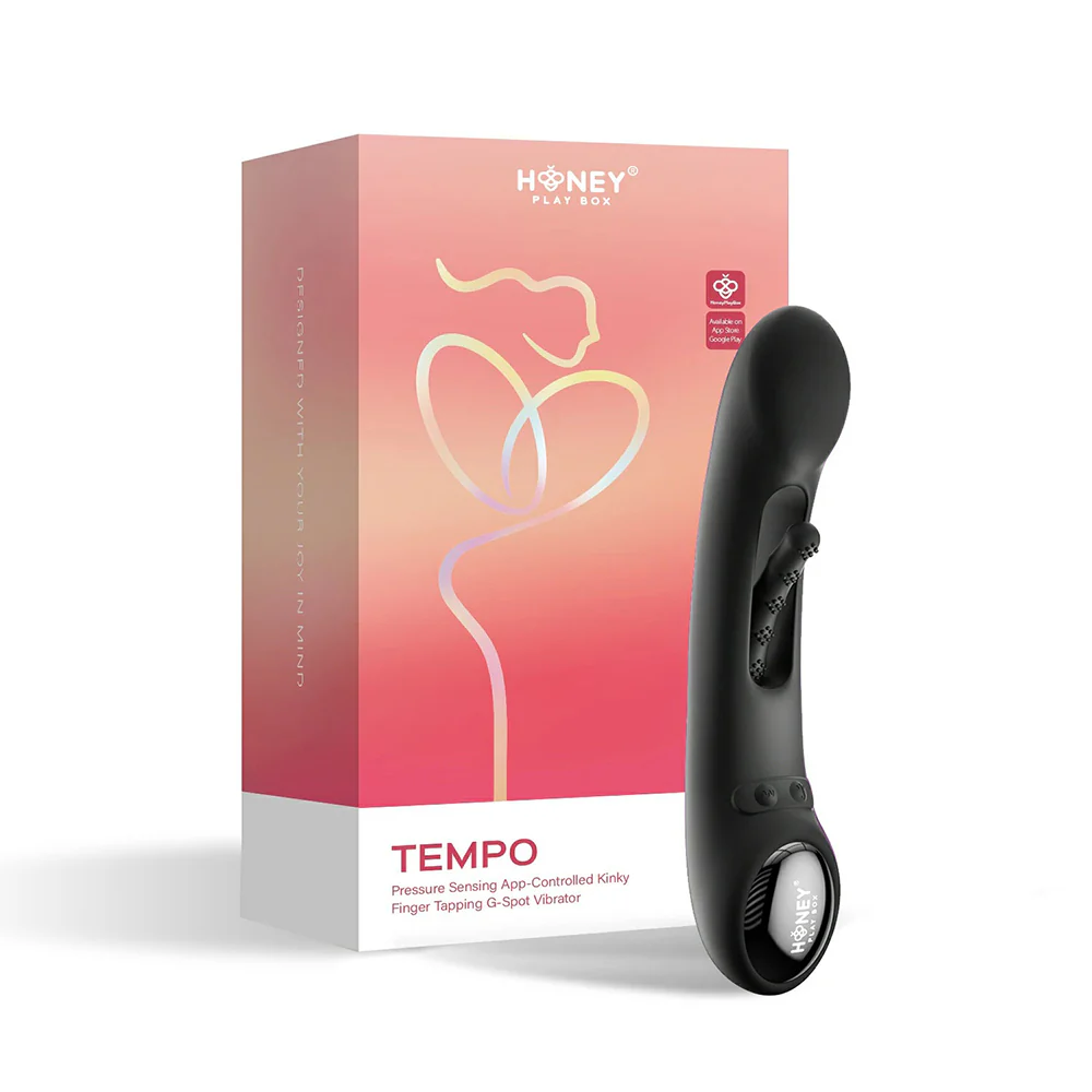 221400397.webp Honey Play Box Tempo Pressure Sensing App-Controlled Tapping G-Spot Vibrator Black