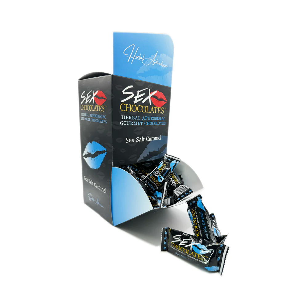 Sex Chocolates Sea Salt Caramel Display Box (100ct Display)