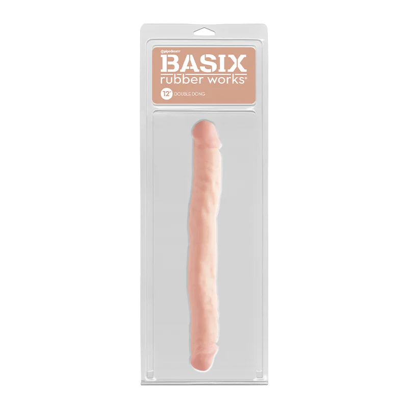 Basix Rubber Works 12 in. Double Dong Beige