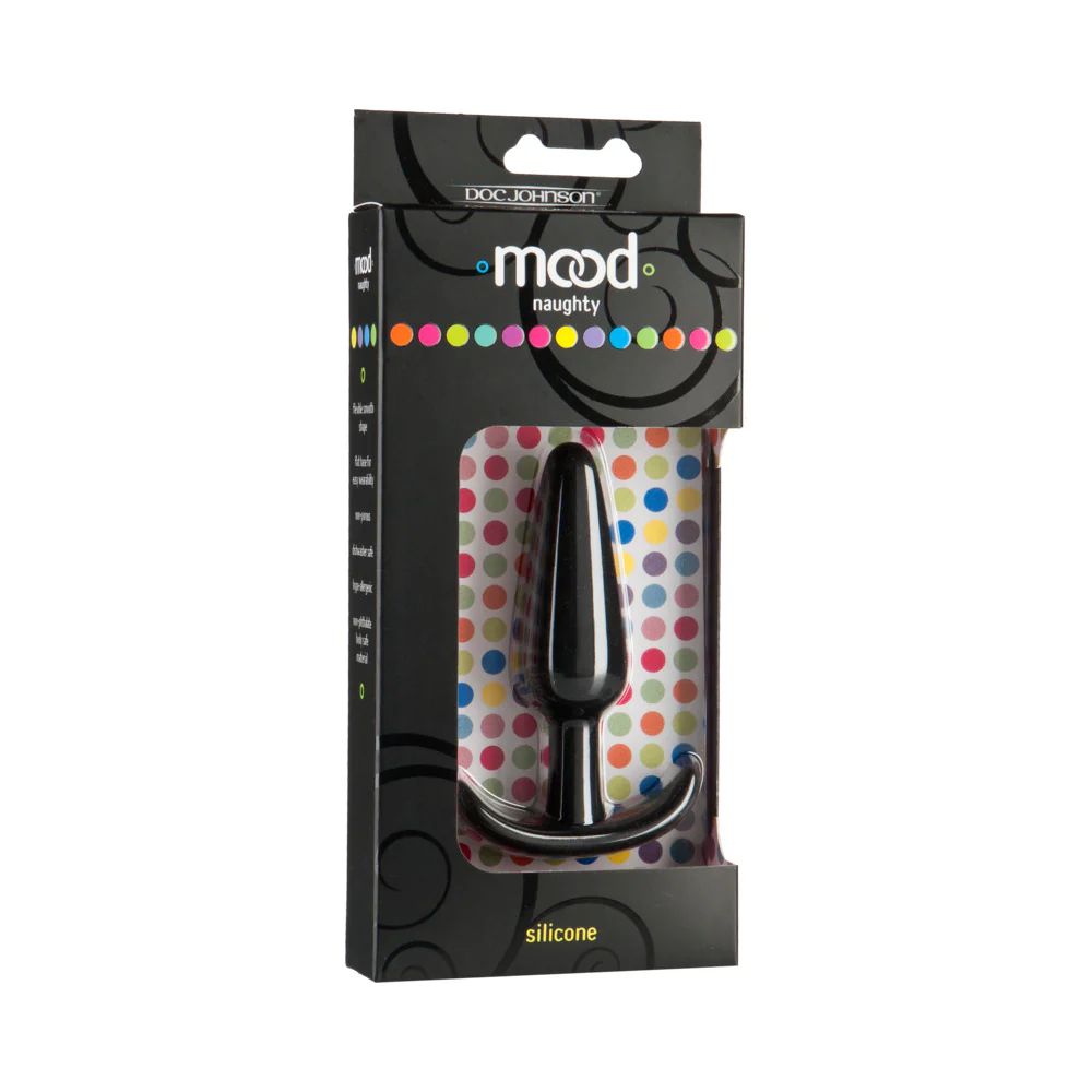 Mood – Naughty – Medium Black Silicone Butt Plug