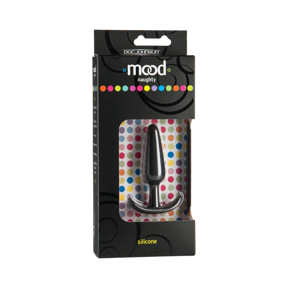Mood – Naughty – Small Black Silicone Butt Plug