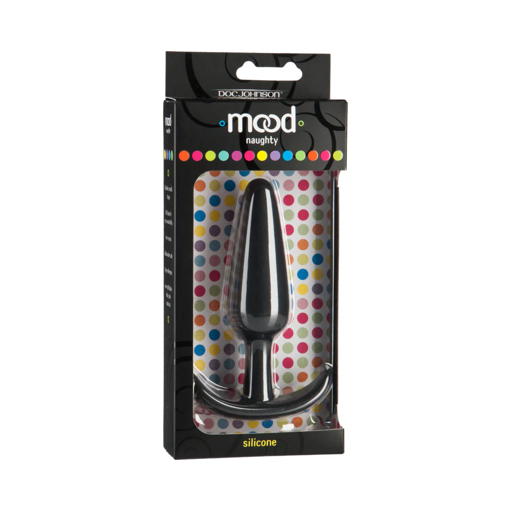 Mood – Naughty – Large Black Silicone Butt Plug
