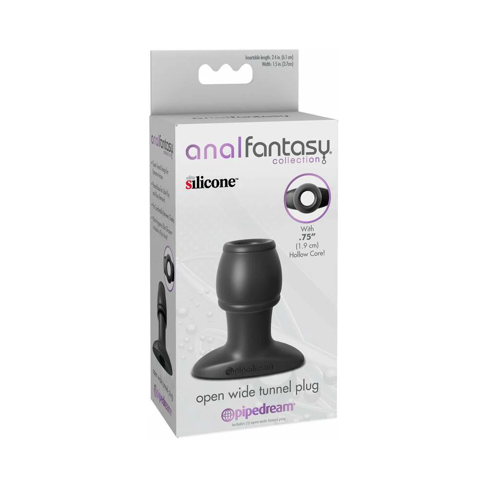 221498664.webp Anal Fantasy Collection Silicone Open Wide Tunnel Plug Black