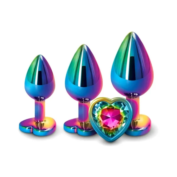 Adam & Eve Rainbow Heart Anal Training Set Tester