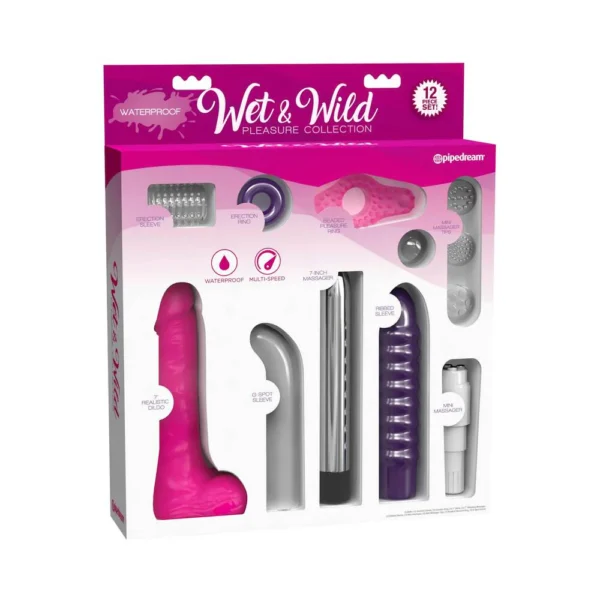 Wet For Her UNION Medium Vibrating Strapless Strap-On Purple